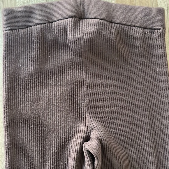 Aritzia Babaton Brown Rib Knit Legging with slits size Small - Picture 10 of 11